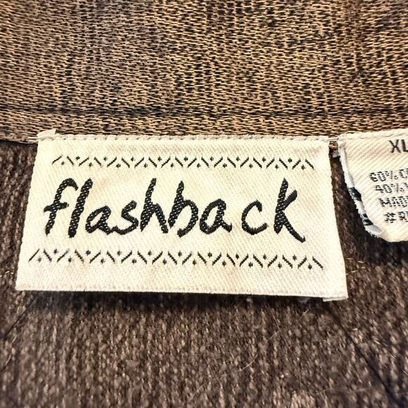 Flashback Jacket Copper Embroidered Sequined Crochet Trim Size XL Western, Goth - Picture 14 of 16